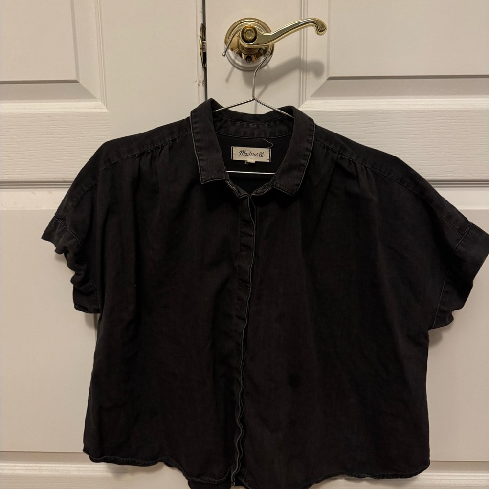 Madewell Charcoal Short Sleeve Shirt